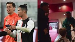 VIDEO: Ronaldo gây tranh cãi khi trêu đùa thủ môn Szczesny